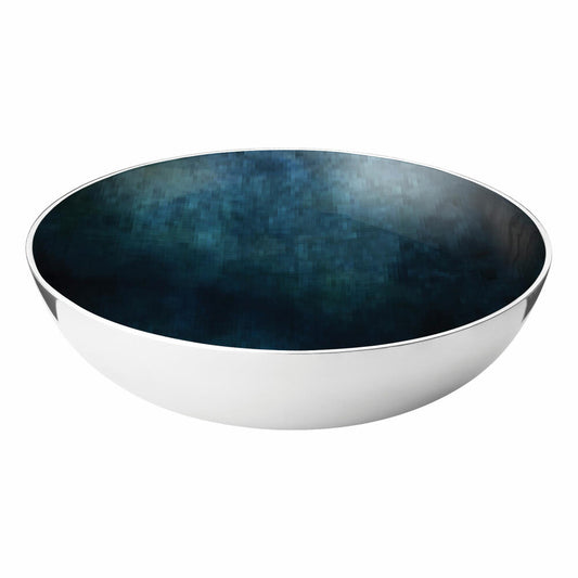 Stelton Stockholm Schale L Horizon, Dekoschale, Aluminium, Emaille, Blau, Ø 40 cm, 451-13