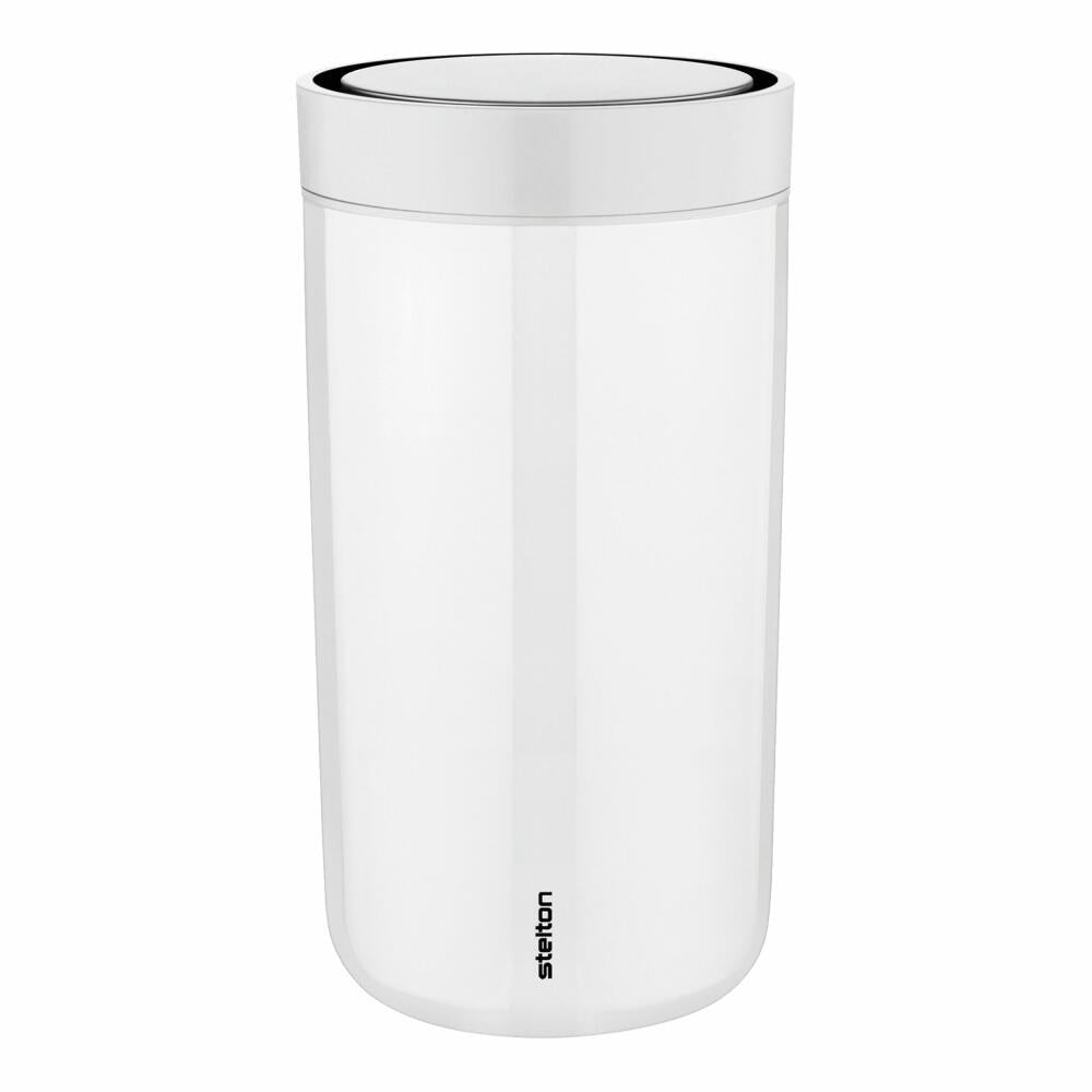 Stelton To Go Click Trinkbecher chalk, To-Go-Becher, Becher, Stahl, Kunststoff, Kreideweiß, 200 ml, 670-3