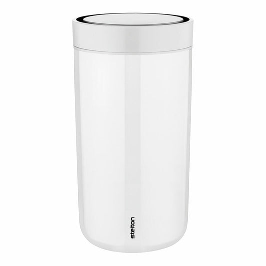 Stelton To Go Click Trinkbecher chalk, To-Go-Becher, Becher, Stahl, Kunststoff, Kreideweiß, 200 ml, 670-3