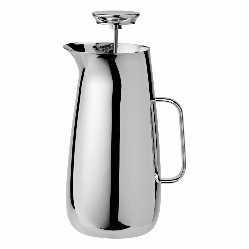 Stelton Foster Pressfilterkanne, Pressfilter Kanne, Kaffeebereiter, Kaffeepresse, Edelstahl, 1 L, 770