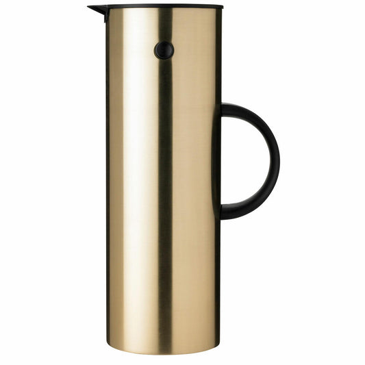 Stelton Isolierkanne EM77 Brushed Brass, Kanne, Edelstahl, Glas, Kunststoff, Messing, 1 L, 900-8