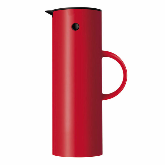 Stelton EM77 Isolierkanne, Thermokanne, Kanne, Kunststoff, Rot, 1 L, 920