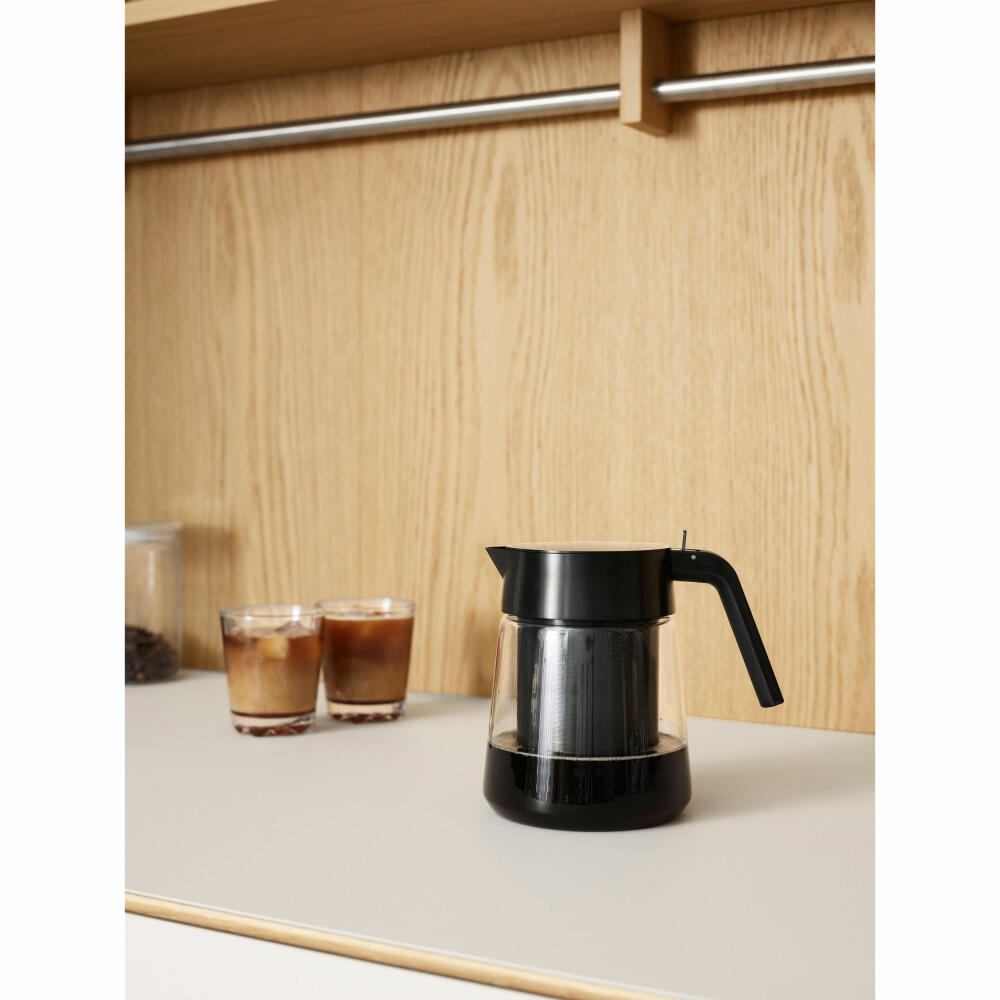 Stelton Cold Brew Kaffeefilter Nohr, Kaltbrau Filter, Edelstahl, Silikon, Black Metallic, 613