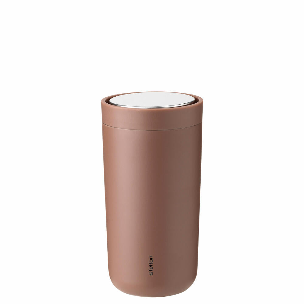 Stelton Becher To-Go Click Soft Rust, Trinkbecher, Edelstahl, Kunststoff, 200 ml, 675-38