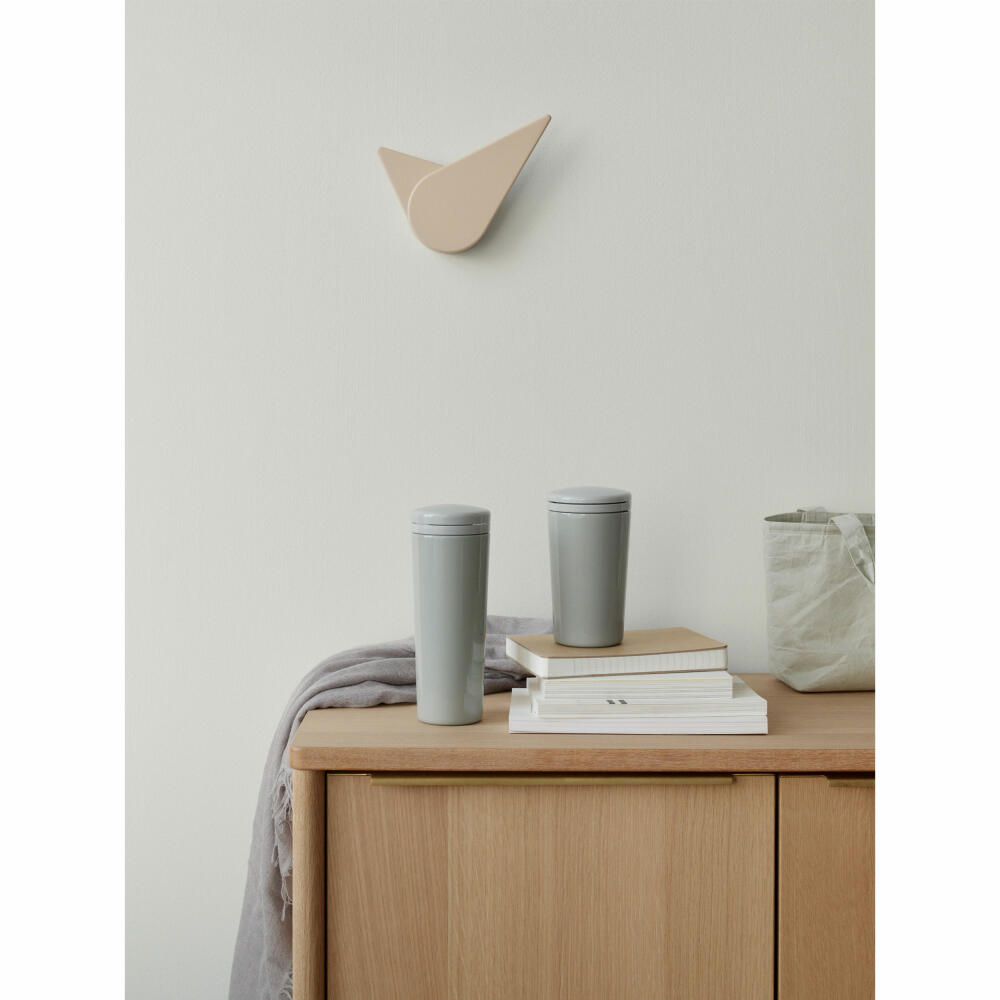 Stelton Thermobecher Carrie Light Grey, Trinkbecher, Edelstahl, Kunststoff, Grau, 400 ml, 361-1