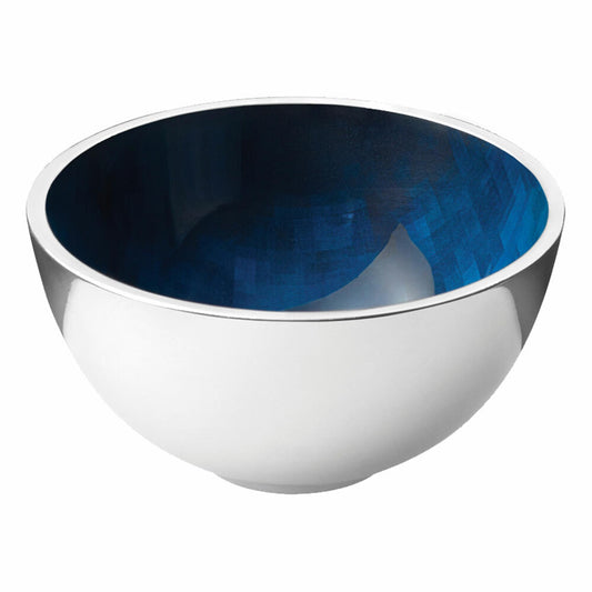 Stelton Stockholm Schale Mini Horizon, Dekoschale, Aluminium, Emaille, Blau, Ø 10 cm, 451-10