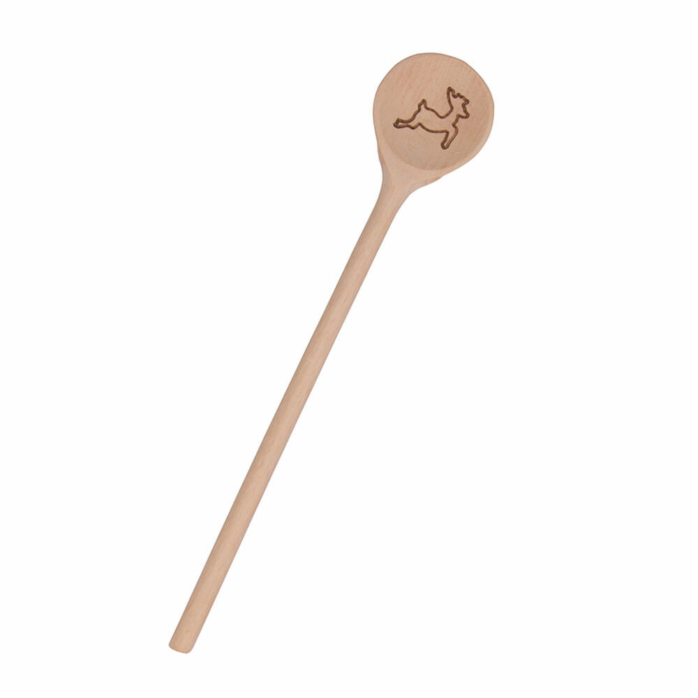 Städter Cooking Spoon Reindeer Round, Cooking Spoon, Stirring Spoon, Kitchen Spoon, Kitchen Aid, Wood, 28 cm, 815155