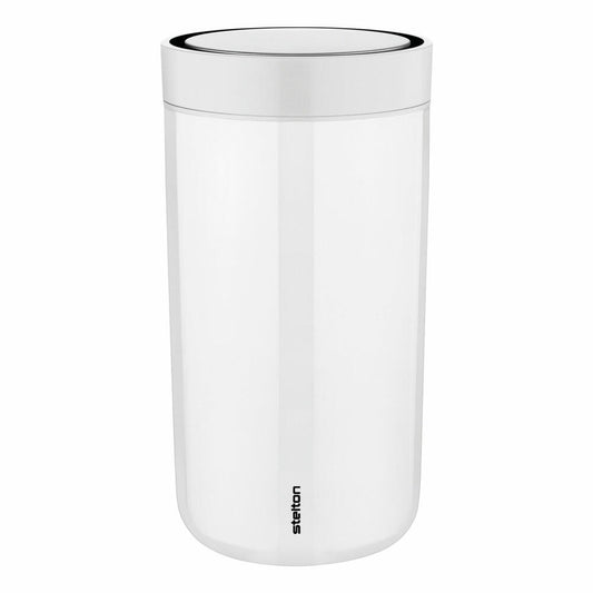 Stelton To Go Click Becher, Trinkbecher, Cup, Edelstahl, Kunststoff, Chalk, 200 ml, 675-3