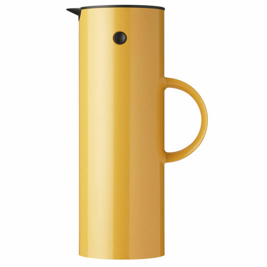 Stelton insulated jug EM77, thermo jug, coffee jug, plastic, glass, Poppy Yellow, 1 L, 983