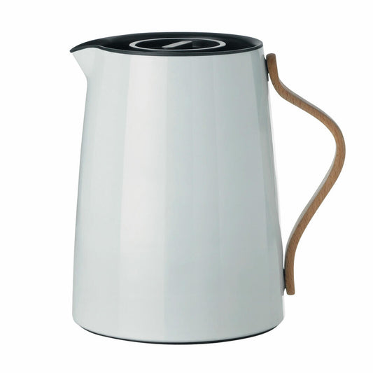 Stelton Emma Isolierkanne - Tee 1 L, Designer Tee-Isolierkanne, Edelstahl, Hellblau, x-201