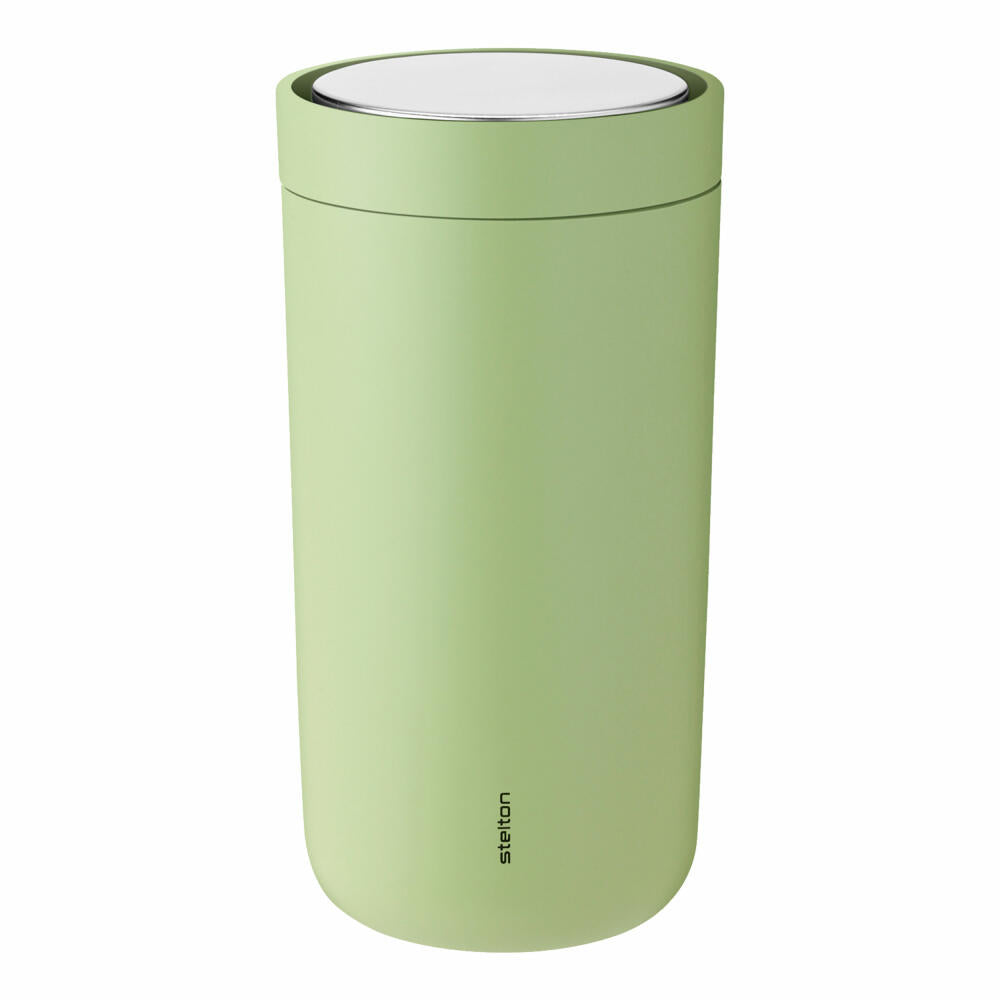 Stelton To-Go Click drinking cup soft green, to-go cup, cup, steel, plastic, light green, 200 ml, 670-30