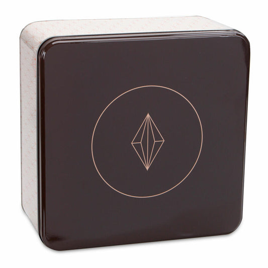 Städter Gebäckdose Vanilla Diamonds Quadratisch, Plätzchendose, Gebäck Dose, Blechdose, Keksdose, Weißblech, 21 x 21 cm, 710078