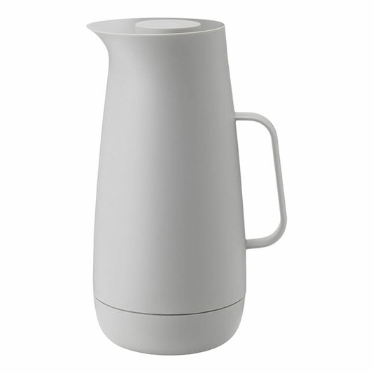 Stelton Foster Isolierkanne, Kanne, Thermokanne, Kunststoff, Glas, Hellgrau, 1 L, 759