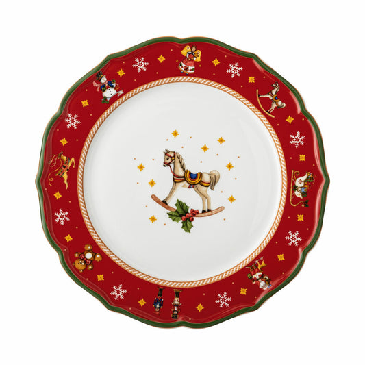 Hutschenreuther Flat Plate Happy Wintertime Red, Dinner Plate, Porcelain, Multi-Coloured, 33 cm, 02488-727471-10873