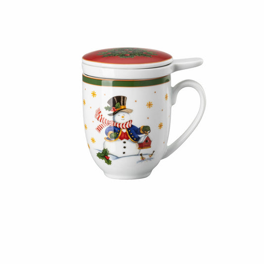 Hutschenreuther Tee-Becher Set 3-tlg. Happy Wintertime, Porzellan, Mehrfarbig, 360 ml, 02488-727470-28685