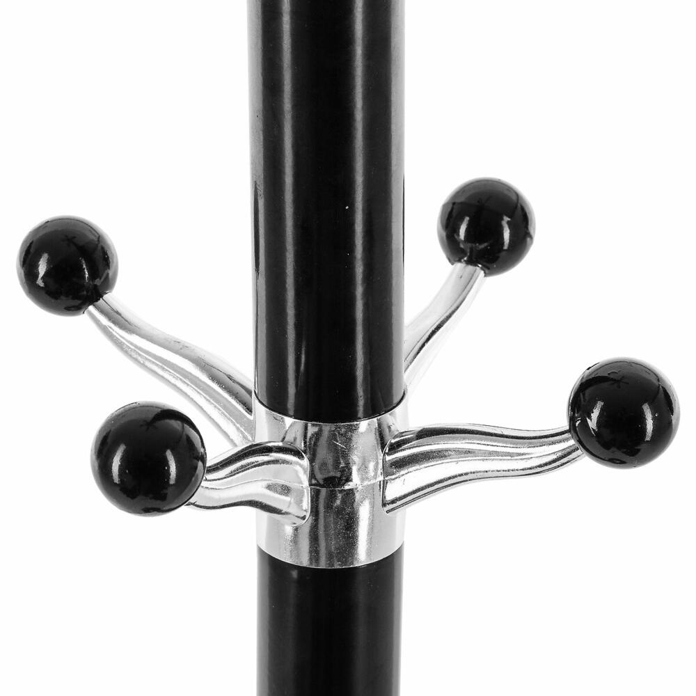 5five Simply Smart standing coat rack with 14 hooks and umbrella stand, coat rack, marble, metal, black, 116861