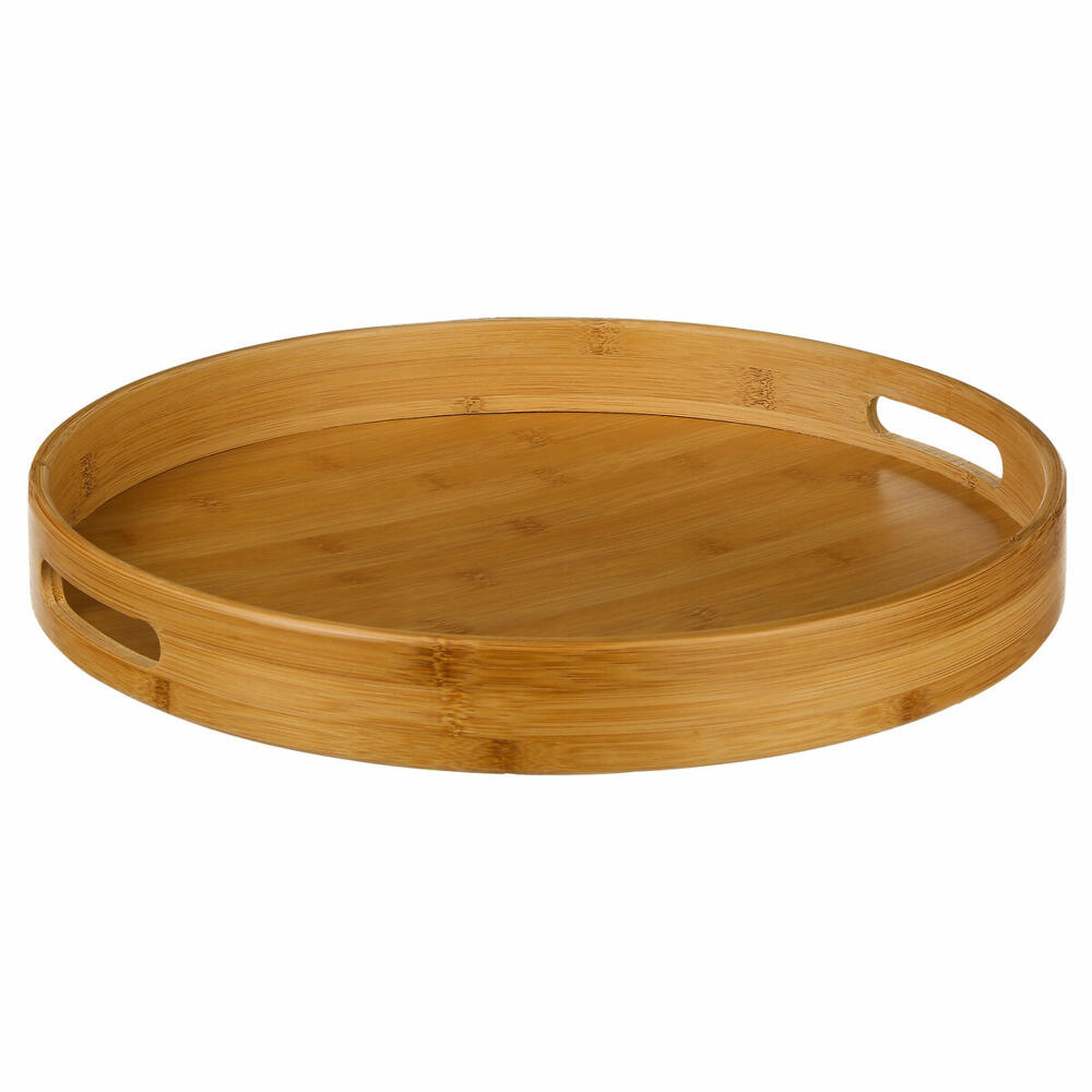 5five Simply Smart serving tray round with handles, bamboo, brown, 40 cm, 111537