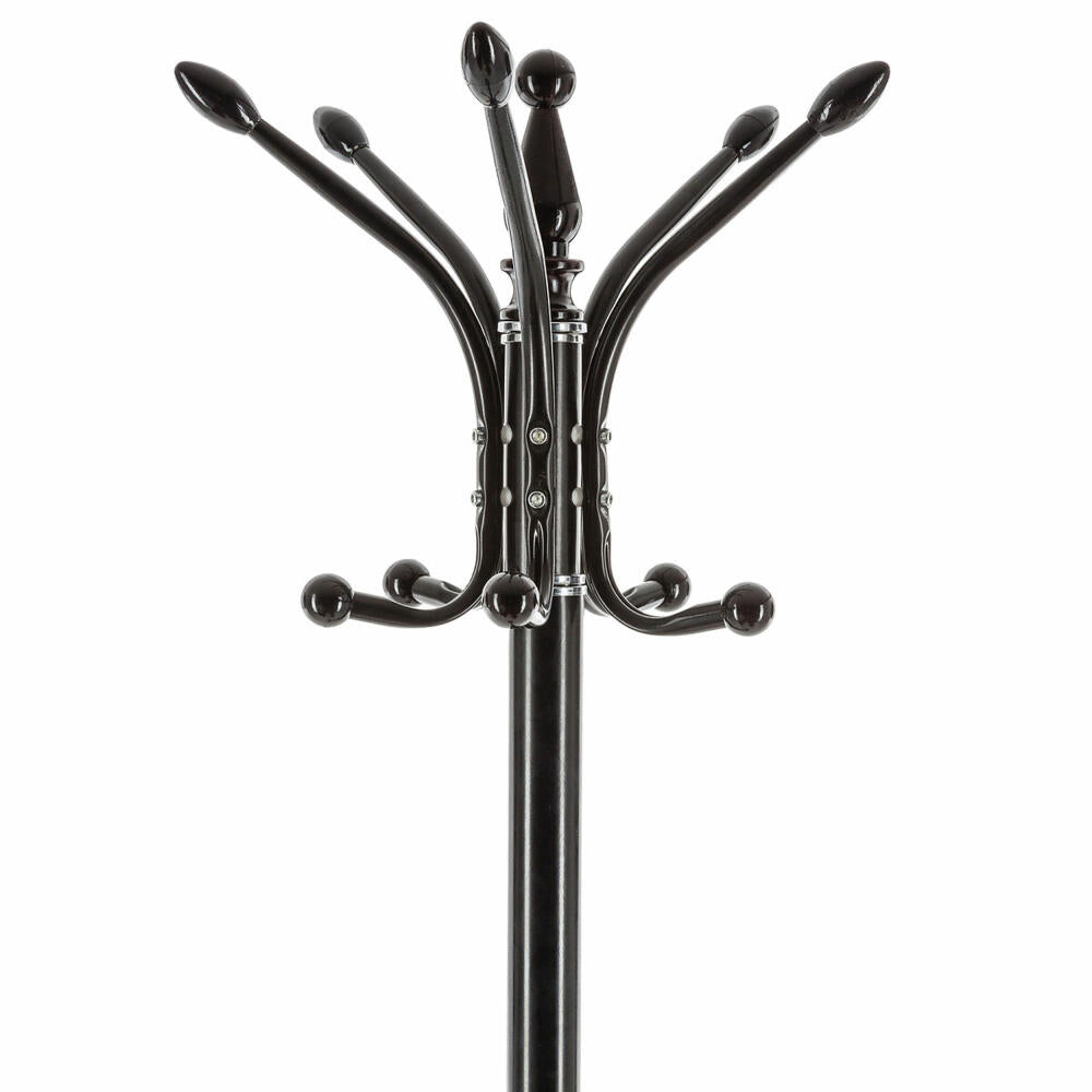 5five Simply Smart standing coat rack with 14 hooks and umbrella stand, coat rack, marble, metal, black, 116861