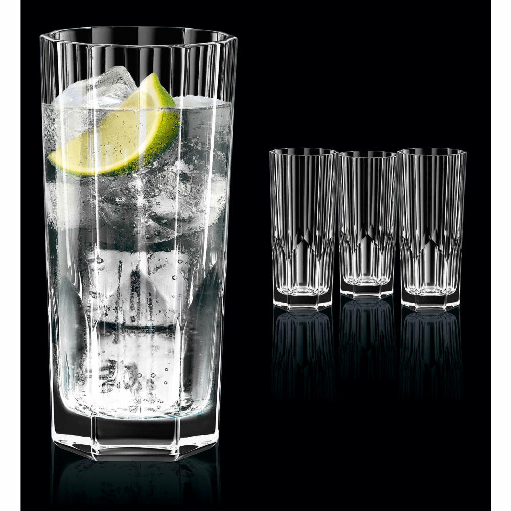 Nachtmann Aspen long drink, set of 4, long drink glass, long drink cup, cocktail glass, crystal glass, 309 ml, 0092127-0