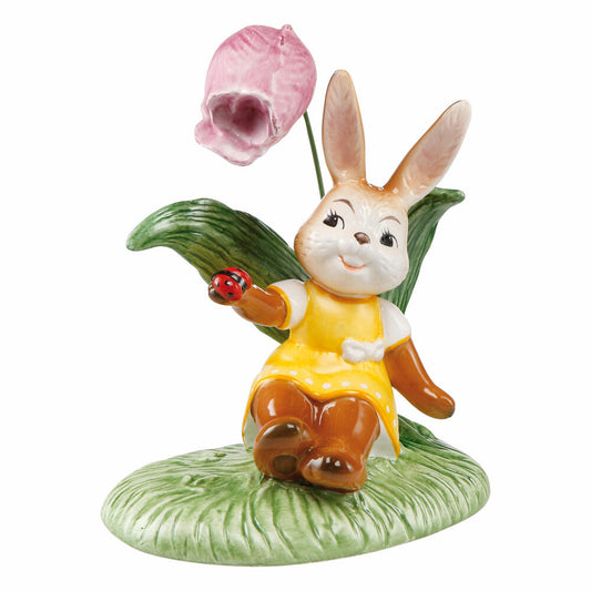 Goebel Figurine A Wonderful Day, Easter Figurine, Decorative Figure, Rabbit, Easter, Stoneware, Colorful, 66844771