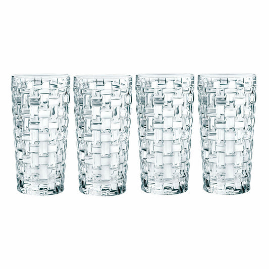 Nachtmann Dancing Stars Bossa Nova Longdrinkglas Set, 4er Set, Wasserglas, Saftglas, Kristallglas, H 15 cm, 395 ml, 0092075-0