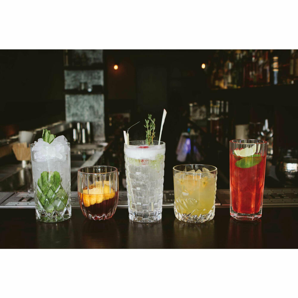 Nachtmann Aspen long drink, set of 4, long drink glass, long drink cup, cocktail glass, crystal glass, 309 ml, 0092127-0