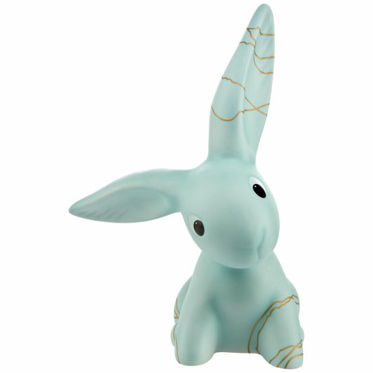 Goebel Golden Blue Big Bunny, Bunny De Luxe, Rabbit, Figurine, Decoration, Porcelain, 66825441