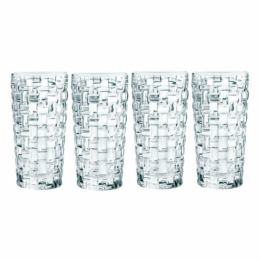 Nachtmann Bossa Nova glasses set 8 pieces, 4 long drink glasses + 4 whiskey glasses, crystal glass