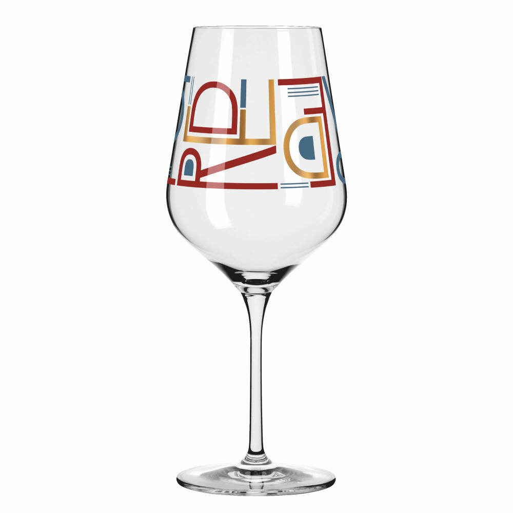 Ritzenhoff red wine glass heart crystal 010, Christine Kordes, crystal glass, 570 ml, 3001010