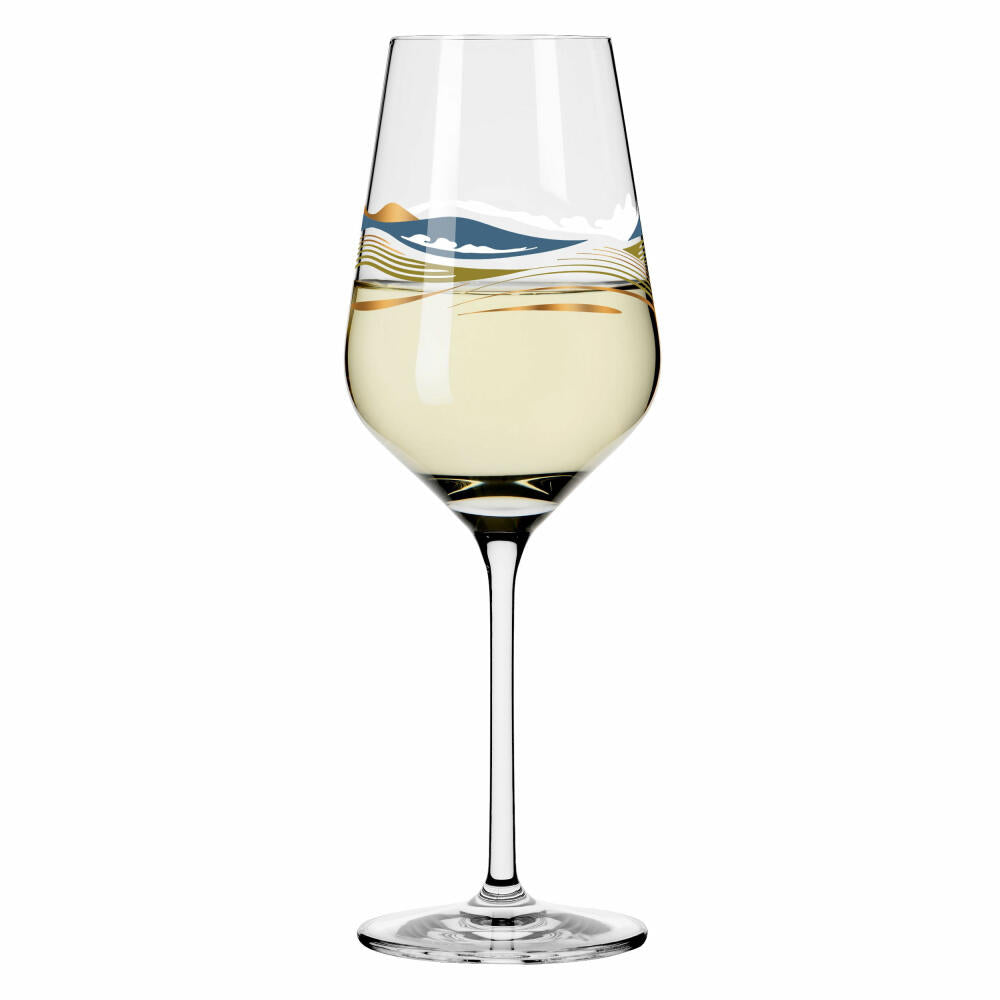 Ritzenhoff white wine glass heart crystal 007, Aurélie Girod, crystal glass, 380 ml, 3011007