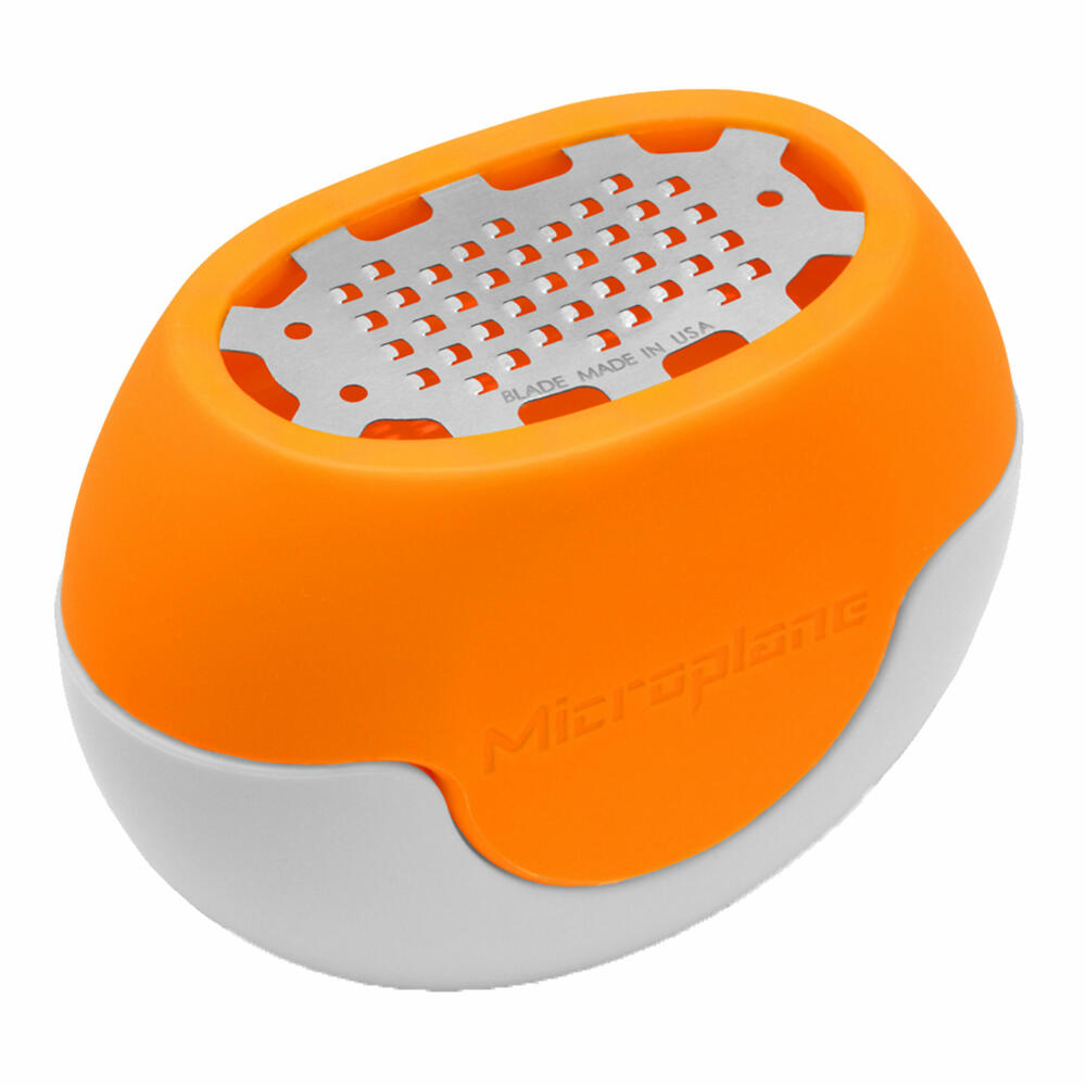 Microplane Zester Flexi Zesti, zester cutter, zester grater, stainless steel, silicone, orange, 34830