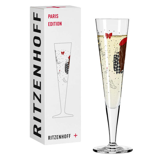 Ritzenhoff Champagnerglas Champus H23, Lea Stuhldreier, Kristallglas, 205 ml, 1072005