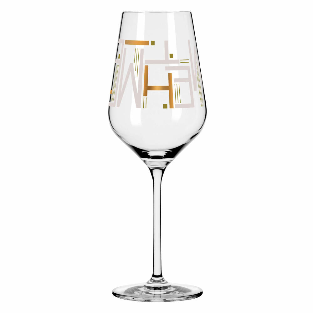 Ritzenhoff white wine glass Herzkristall 010, Chistine Kordes, crystal glass, 380 ml, 3011010