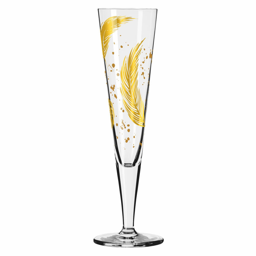 Ritzenhoff Goldnacht Champagnerglas 042, Andrea Arnolt, Champagner Glas, Kristallglas, 205 ml, 1071042
