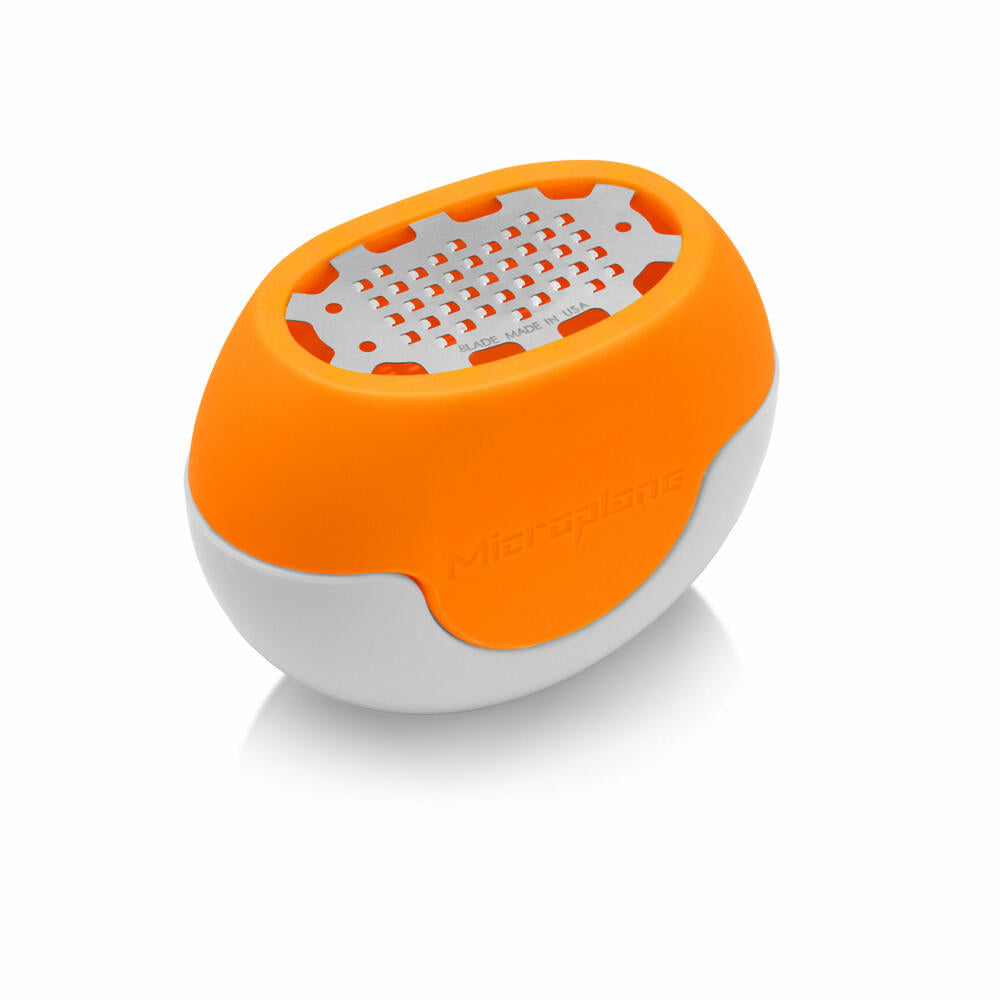 Microplane Zester Flexi Zesti, zester cutter, zester grater, stainless steel, silicone, orange, 34830