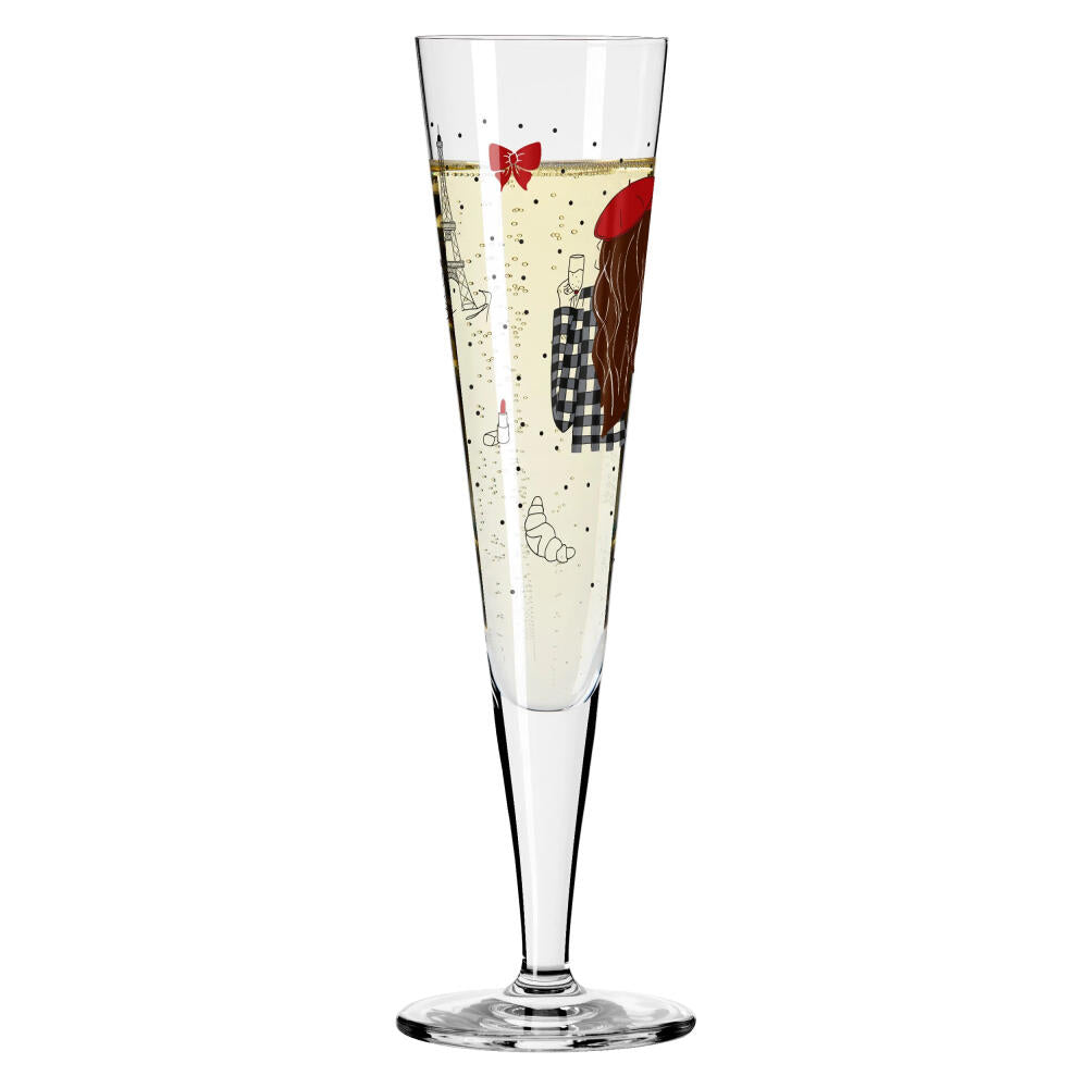 Ritzenhoff champagne glass Champus H23, Lea Stuhldreier, crystal glass, 205 ml, 1072005