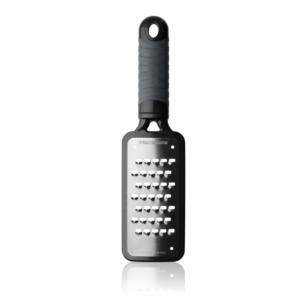 Microplane Kitchen Grater Home Very Coarse, Coarse Grater, Rasp, Stainless Steel, Plastic, Black, 44038