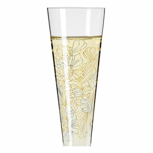 Ritzenhoff Champagne Glass Goldnacht Champagne 009, Lenka Kühnertová, crystal glass, 205 ml, 1078279