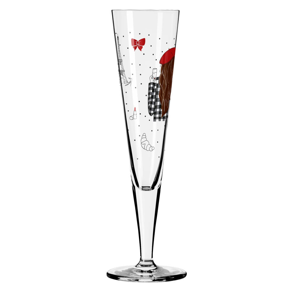 Ritzenhoff champagne glass Champus H23, Lea Stuhldreier, crystal glass, 205 ml, 1072005