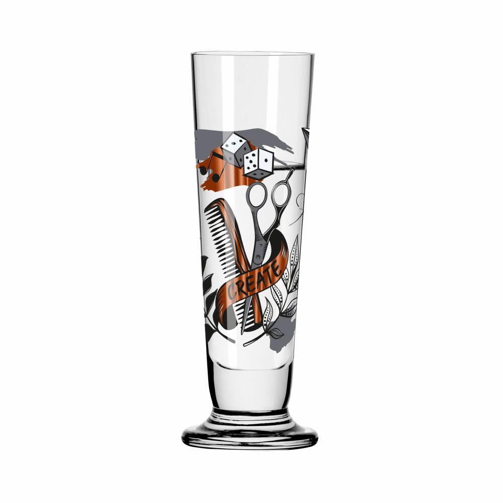 Ritzenhoff shot glass Heroes' Festival 009, Werner Bohr, crystal glass, 52 ml, 1061009