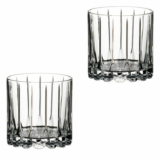 Riedel Drink Specific Glassware Rocks Whisky Gläser 2er-Set, Whiskey Tumbler, Glas, 283 ml, 6417/02
