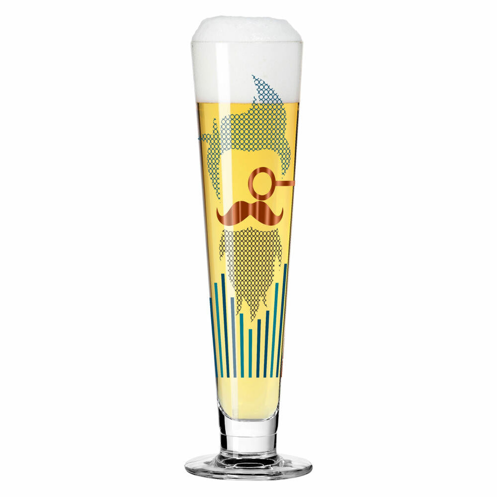 Ritzenhoff beer glass Heldenfest 010, Christine Kordes, crystal glass, 385 ml, 1011010