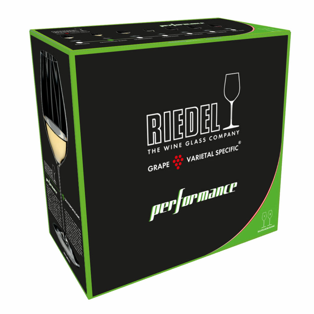 Riedel Performance Sauvignon Blanc, 2er Set, Weissweinglas, Weinglas, Hochwertiges Glas, 440 ml, 6884/33