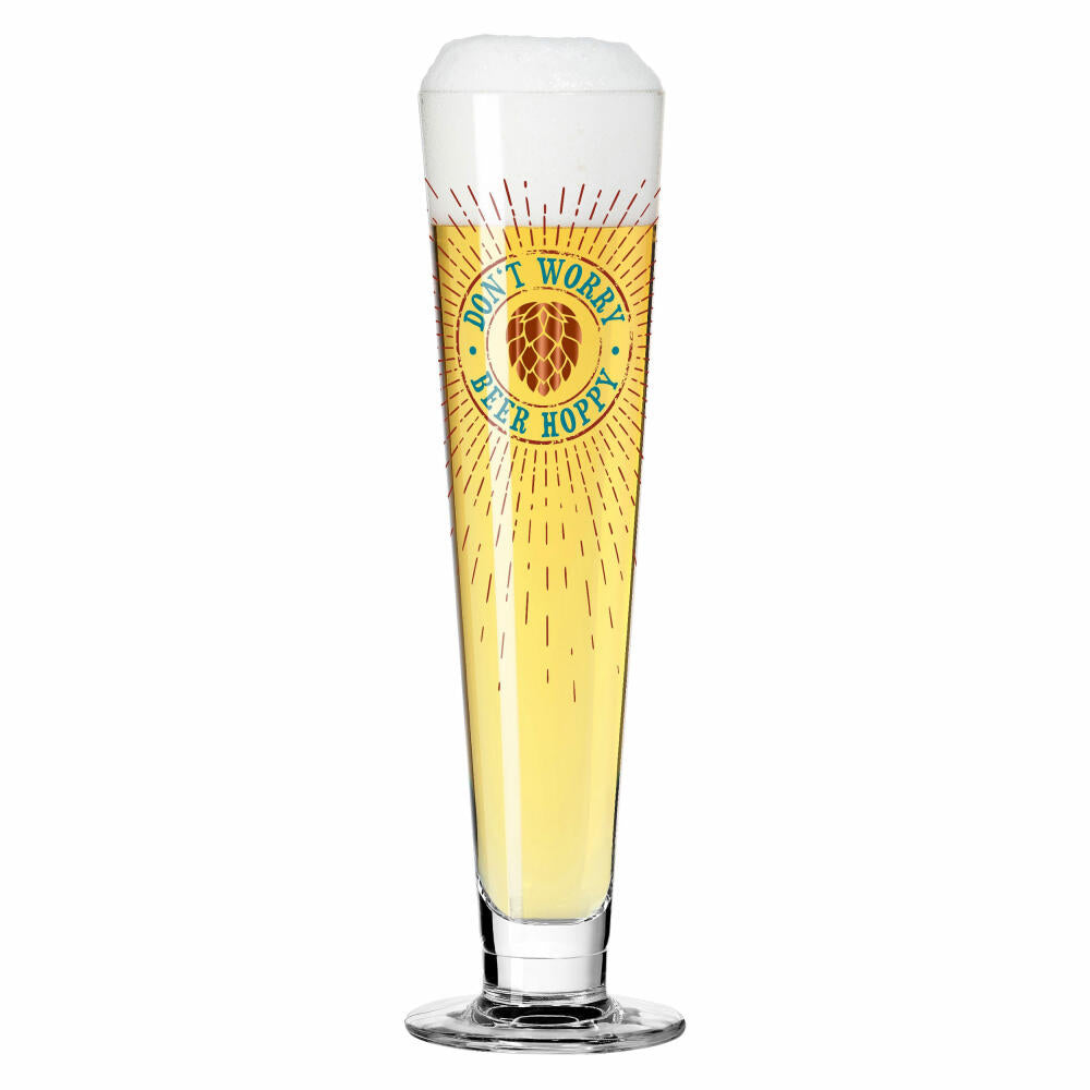 Ritzenhoff beer glass Heldenfest 012, Rebecca Buss, crystal glass, 385 ml, 1011012