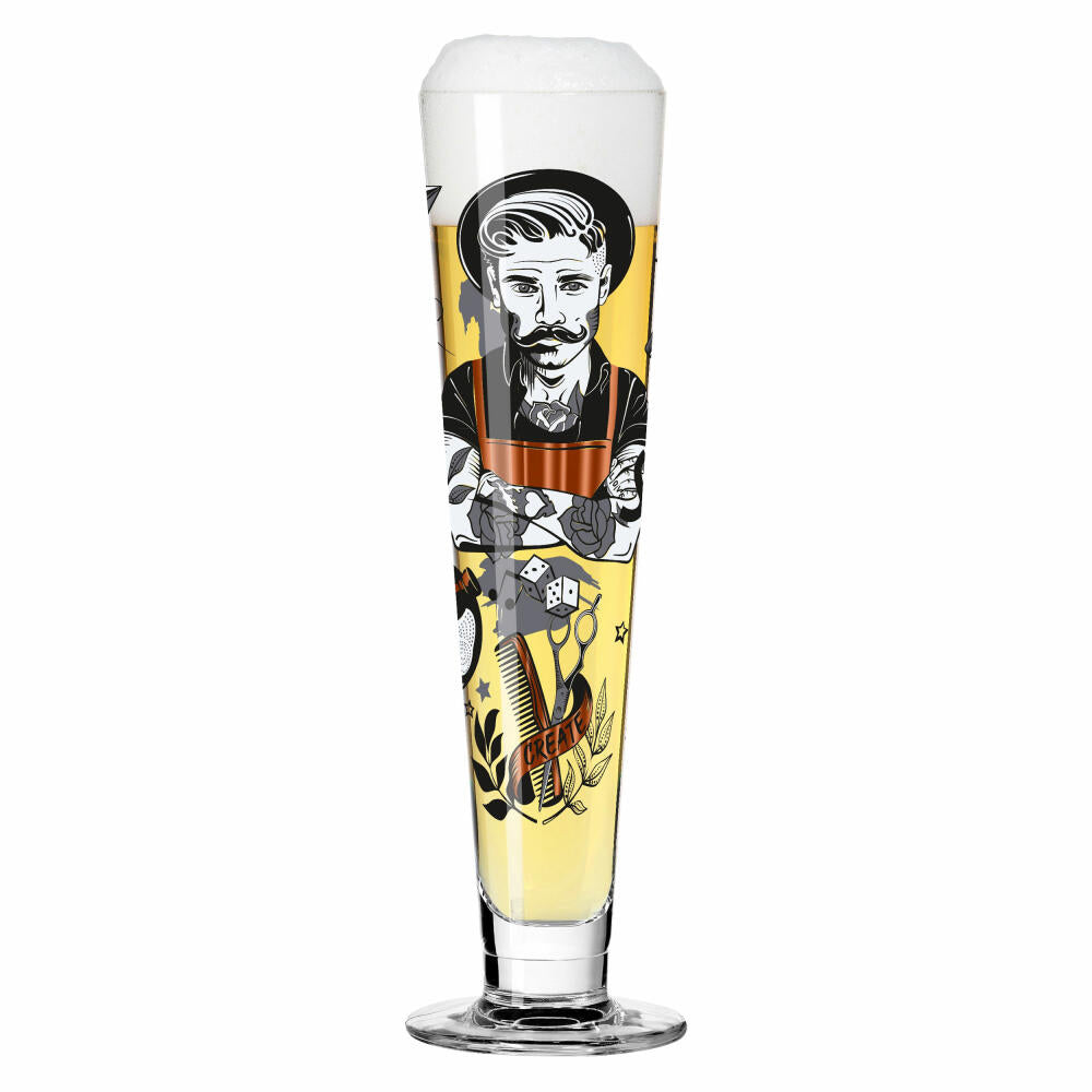 Ritzenhoff beer glass Heldenfest 009, Werner Bohr, crystal glass, 385 ml, 1011009