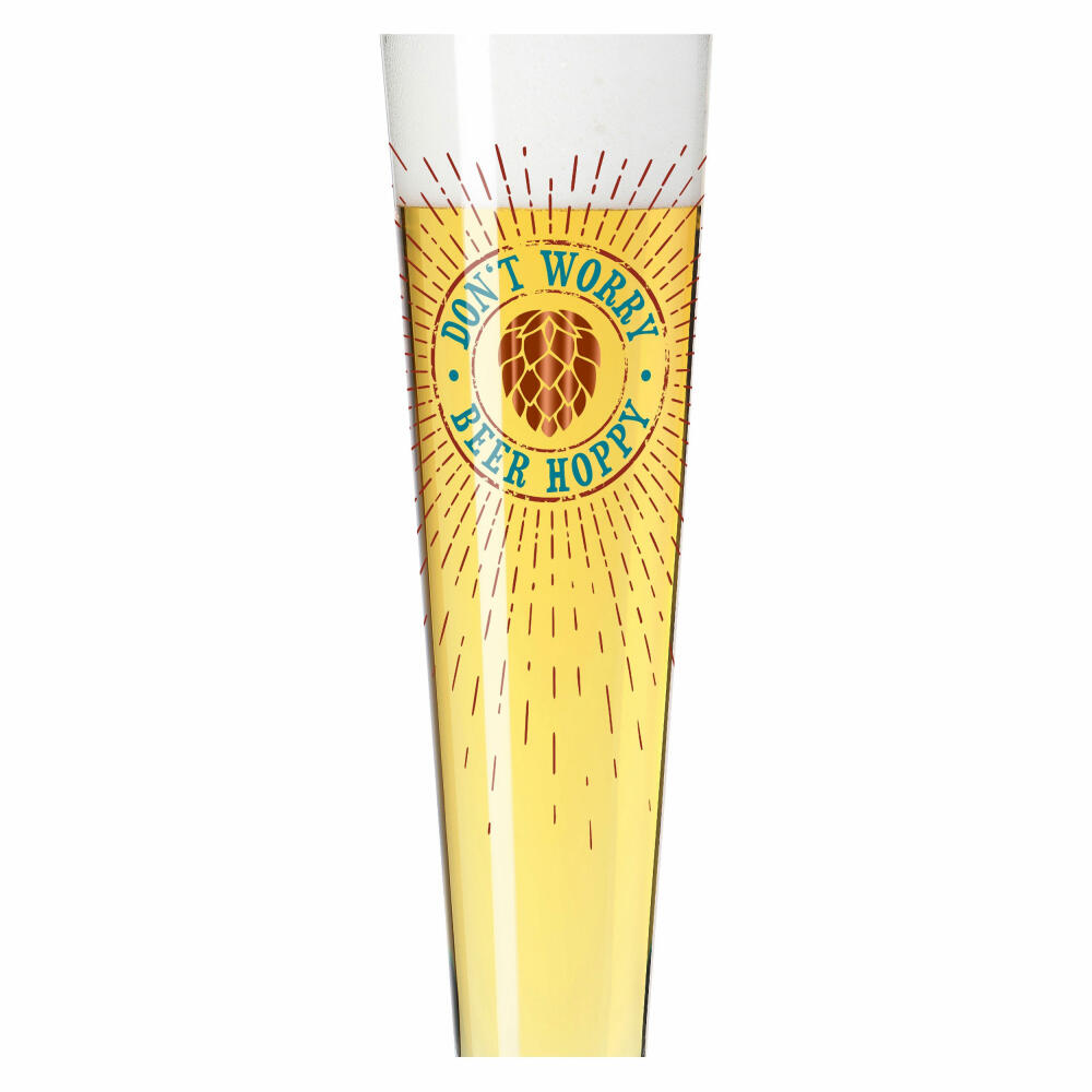 Ritzenhoff beer glass Heldenfest 012, Rebecca Buss, crystal glass, 385 ml, 1011012