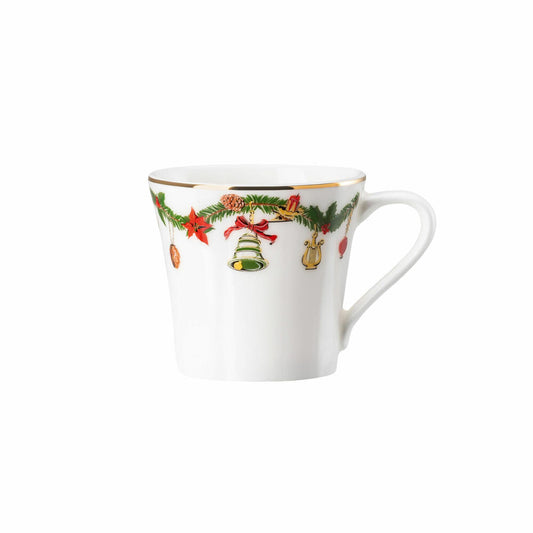 Hutschenreuther Nora espresso cup, Christmas decoration, bone china, Christmas, 90 ml, 02048-726037-14717