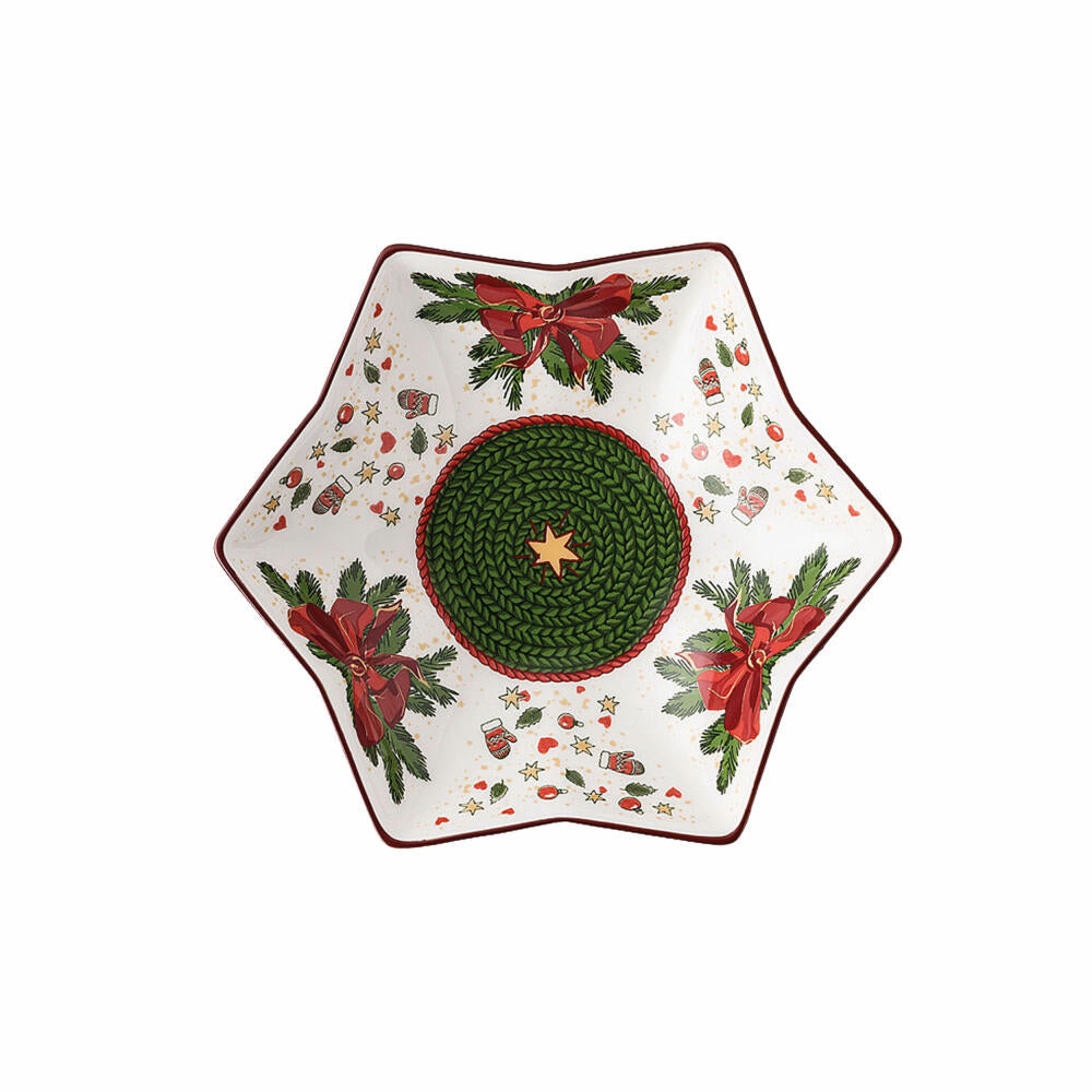 Hutschenreuther Nora Sternschale, Schüssel, Bone China, Weihnachtszeit, 15 cm, 02048-726042-25383