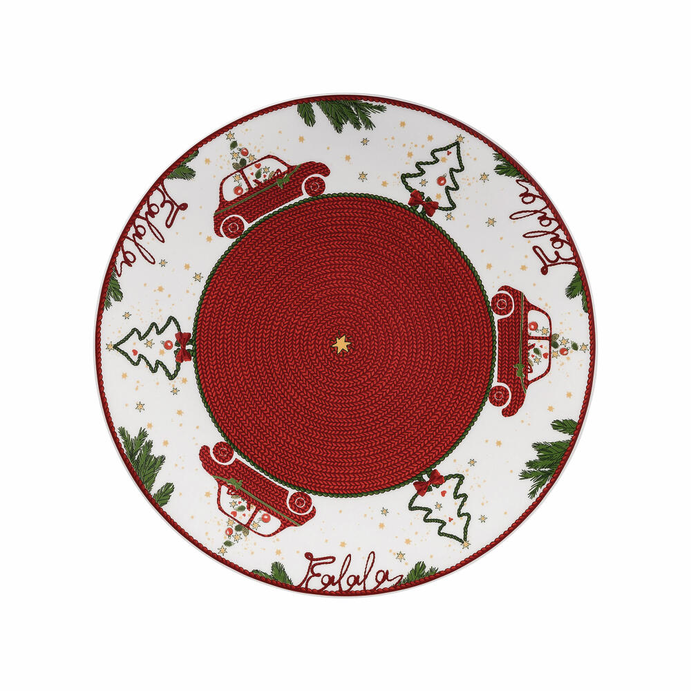 Hutschenreuther Nora Plätzchenteller, Teller, Bone China, Weihnachtszeit, 27 cm, 02048-726042-12782