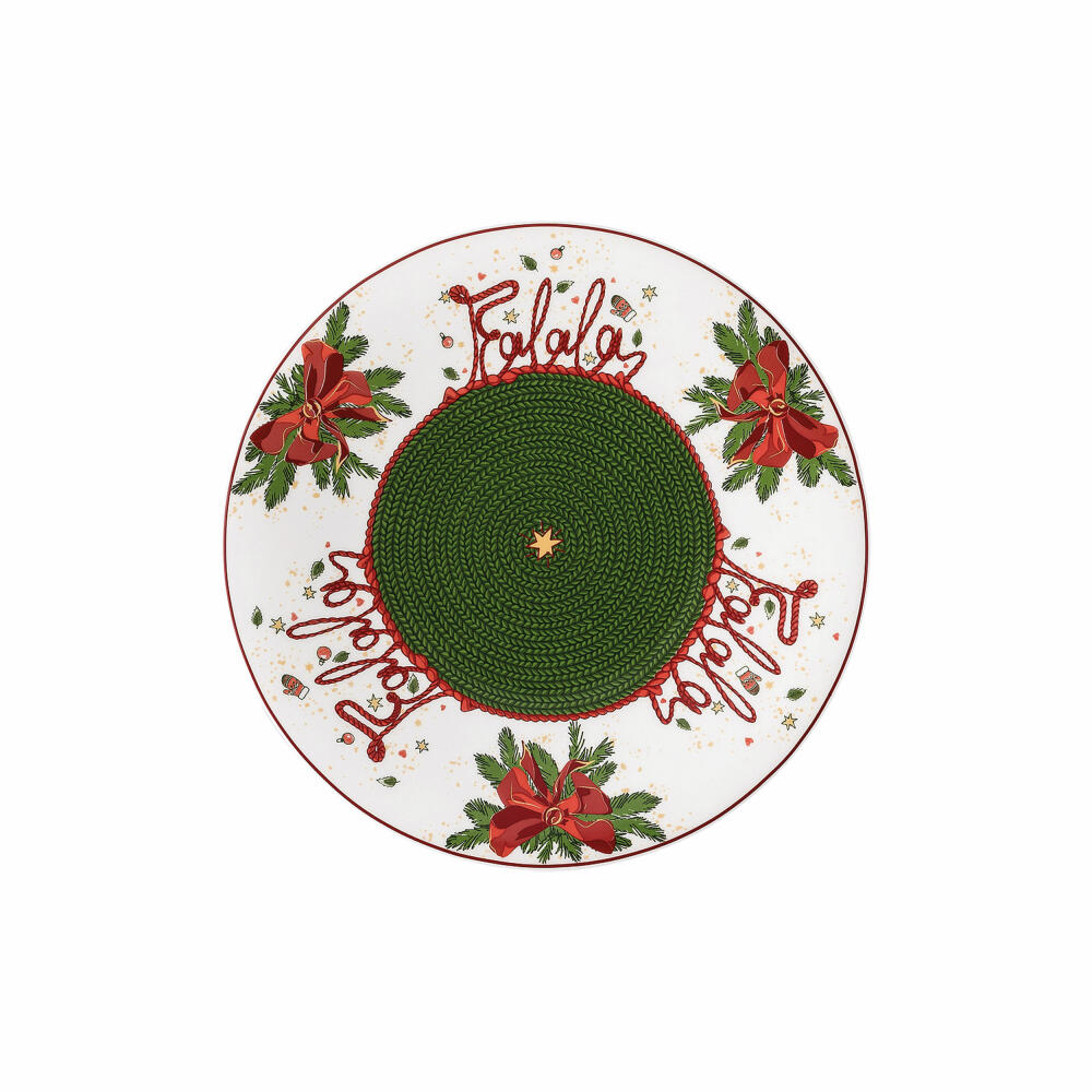 Hutschenreuther Nora Plätzchenteller, Teller, Bone China, Weihnachtszeit, 22 cm, 02048-726042-12781